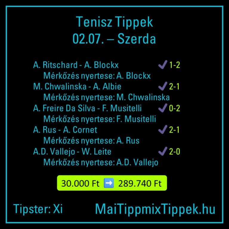 0207 tenisz 30k - 289.740